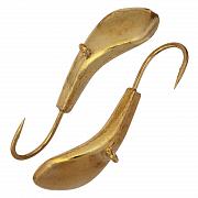 Фото комар с ушком размер 6,0 мм, вес 3,64 гр, золото /5 шт/